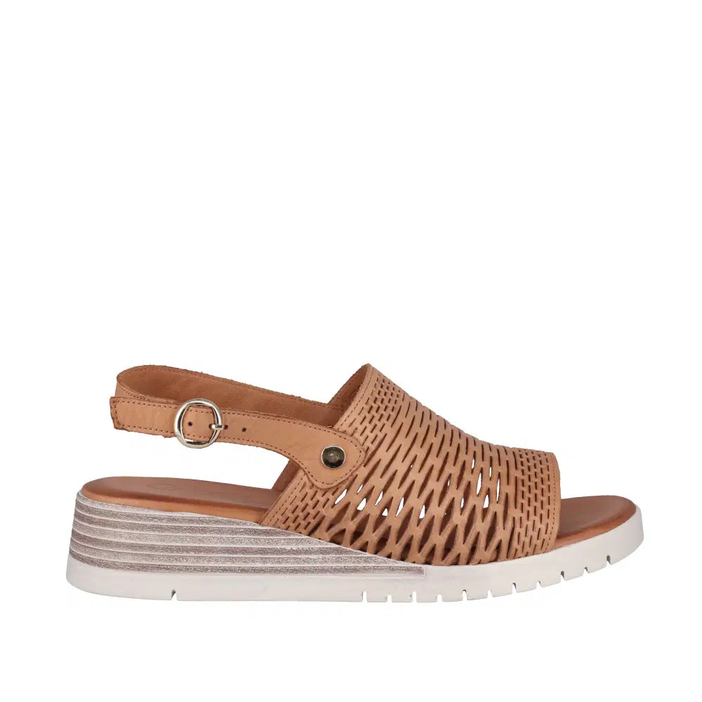 Cabello Enigma Sandal - Tan Leather