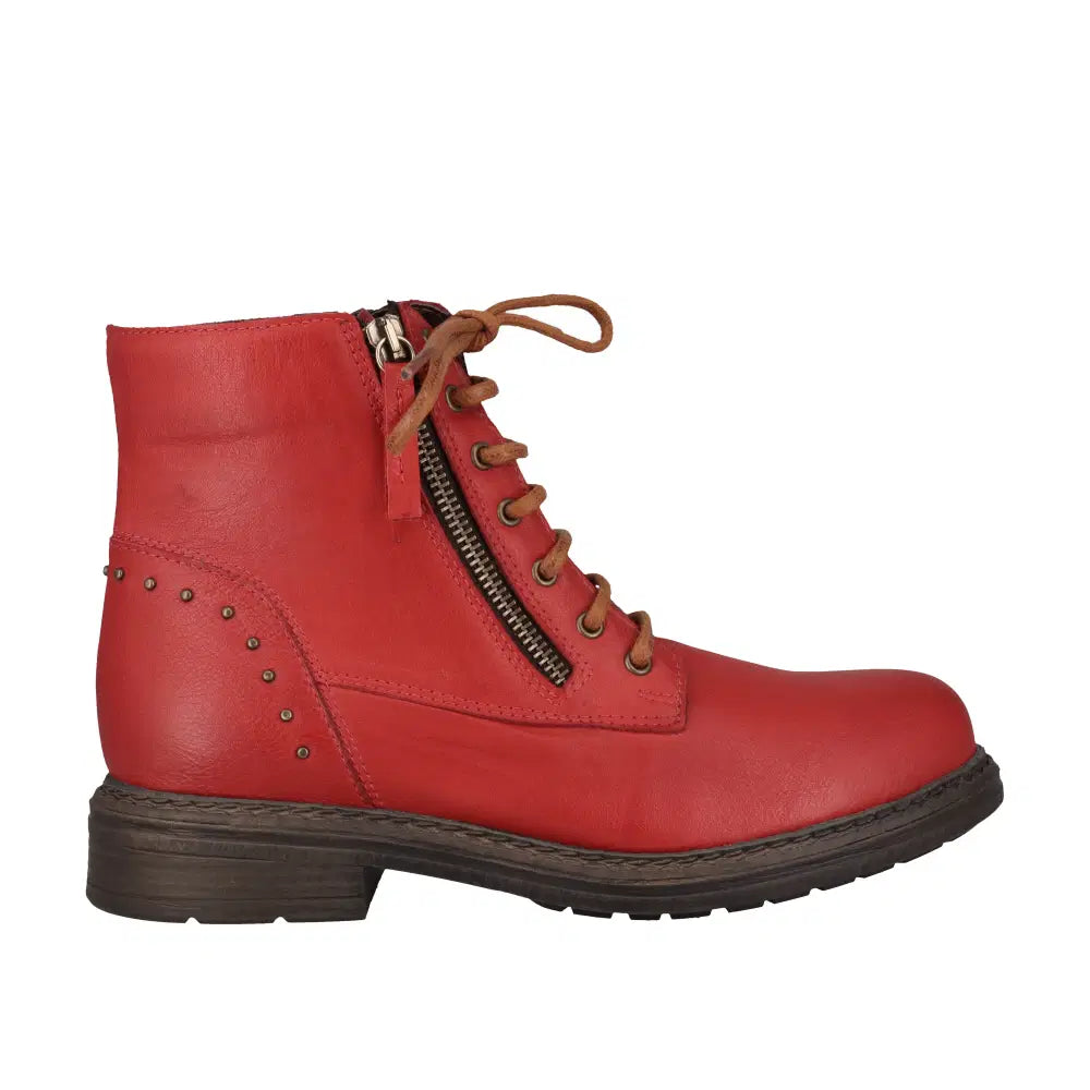 Cabello Esther Boots - Red Leather
