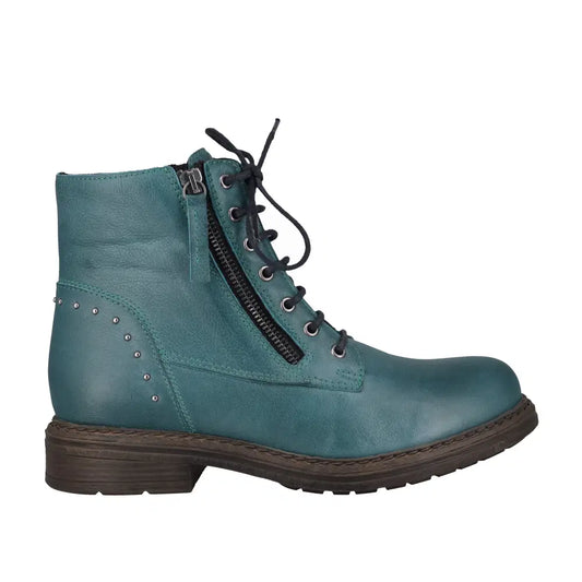 Cabello Esther Boots - Teal Leather