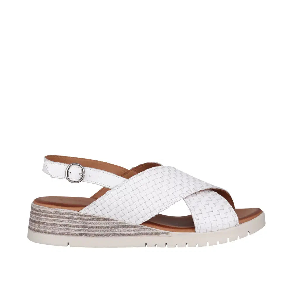 Cabello Exile Sandal - White Leather