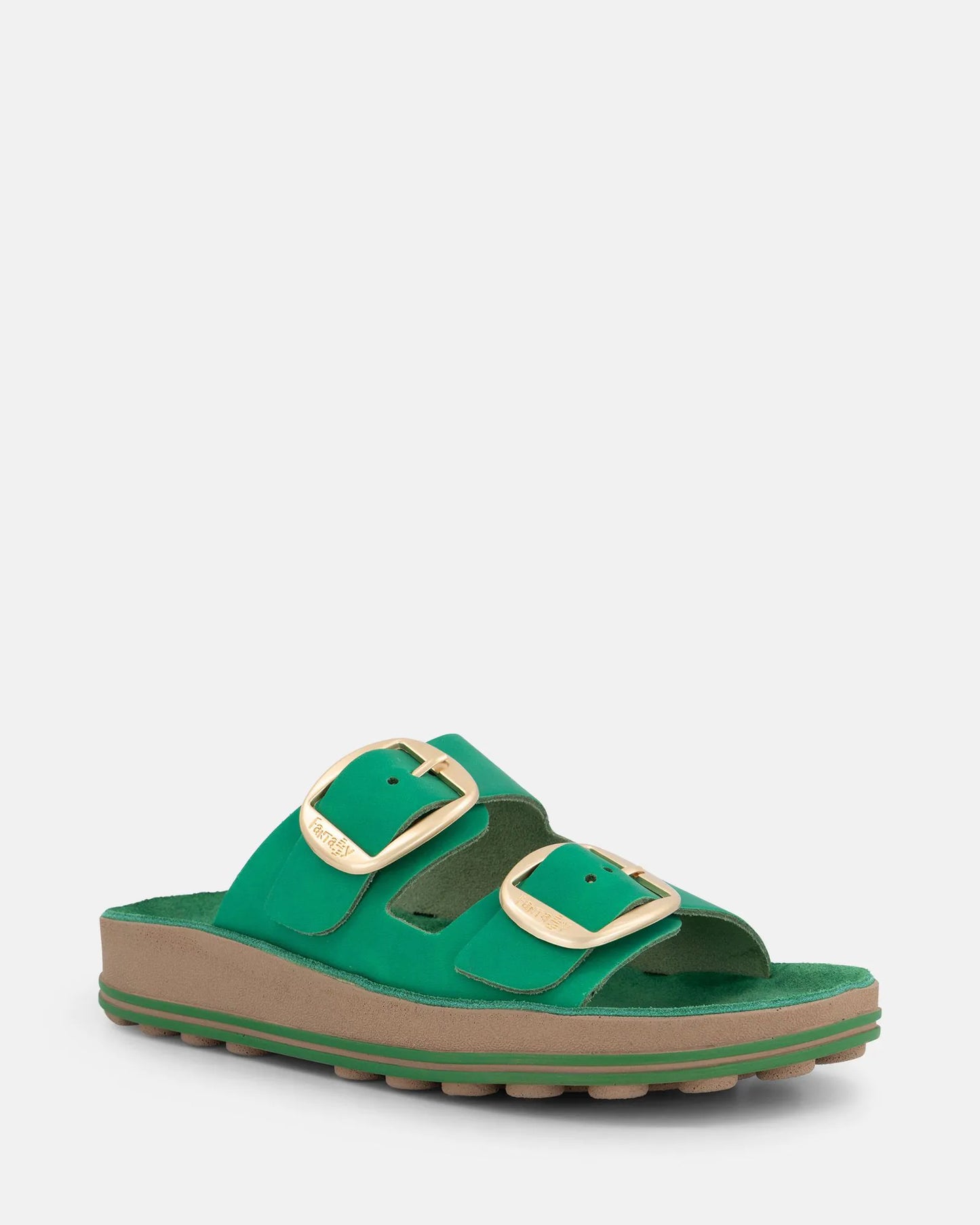 Fantasy Despoina Slide - Esmeraldo (Green) Leather