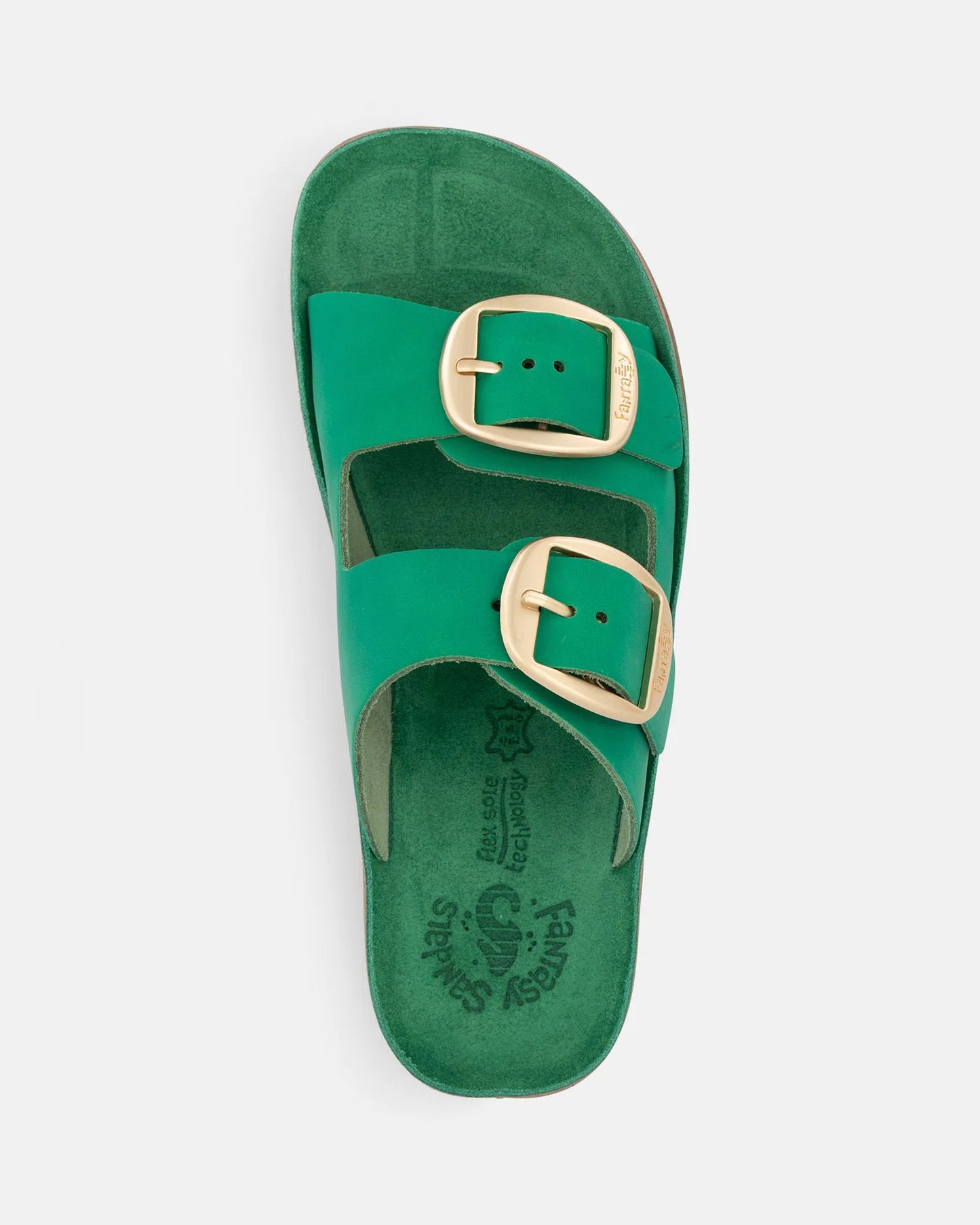 Fantasy Despoina Slide - Esmeraldo (Green) Leather