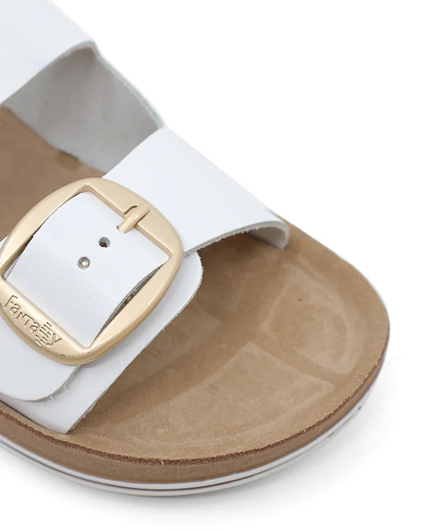 Fantasy Despoina Slide - White Leather