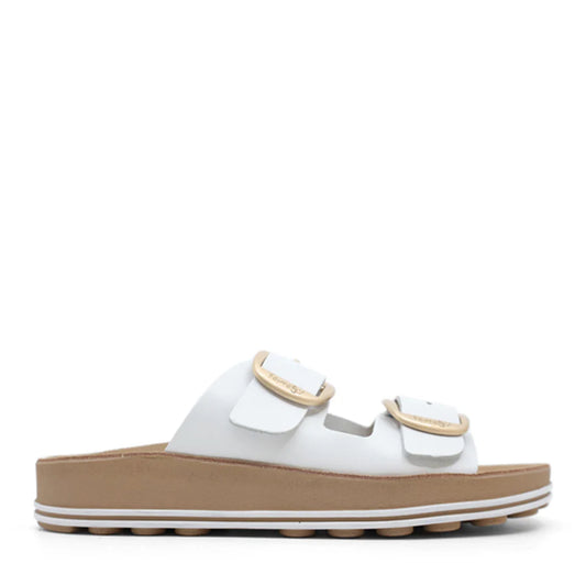 Fantasy Despoina Slide - White Leather