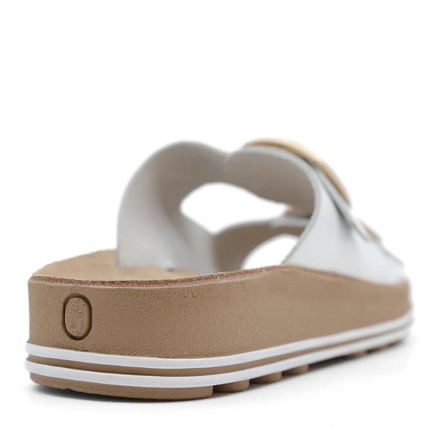 Fantasy Despoina Slide - White Leather