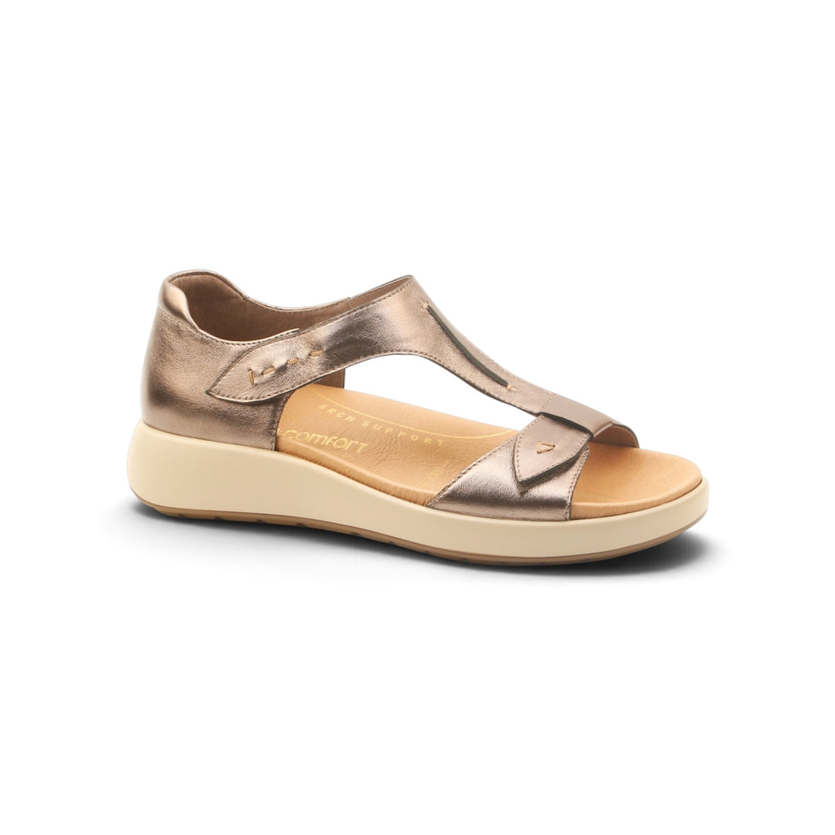 Pure Comfort Corsica – Pewter Metallic Sandal