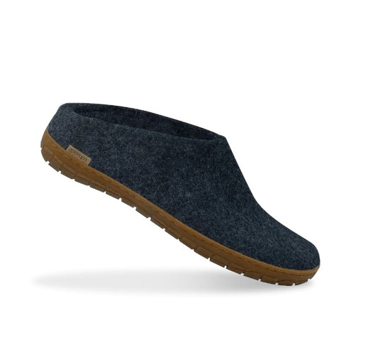 Glerups Felt Slip-On – Denim Natural Wool