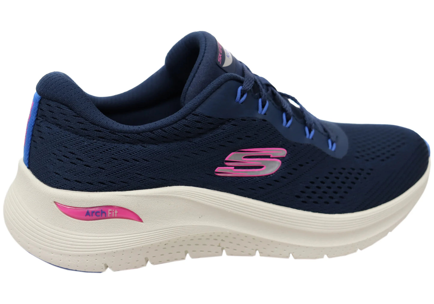 Skechers Womens Arch Fit 2.0 Big League Comfortable Shoes - Navy