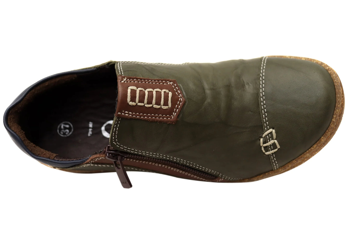 Cabello 7311-307 Sneaker - Khaki Leather