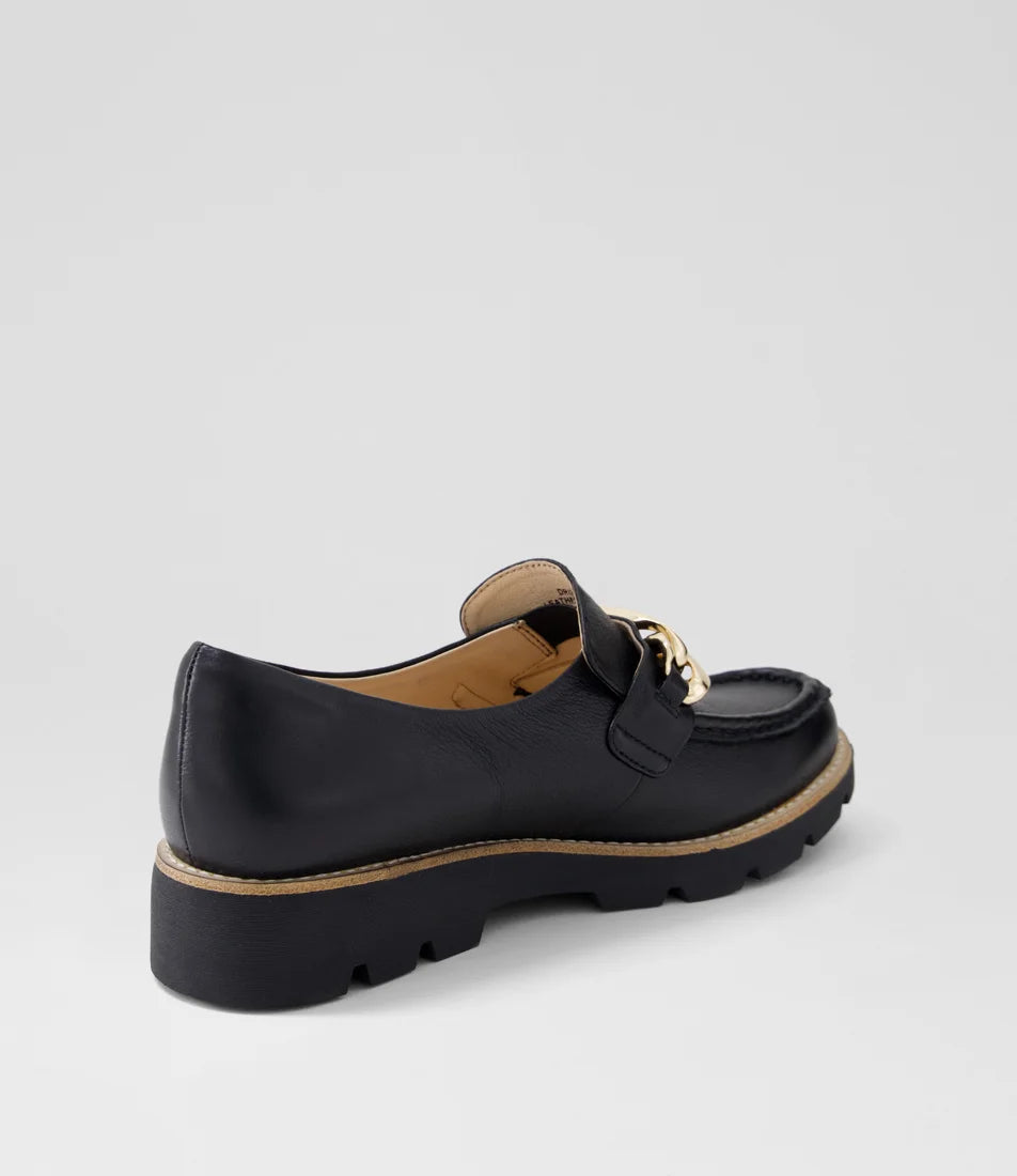 Django & Juliette DRISA Leather Loafer - Black