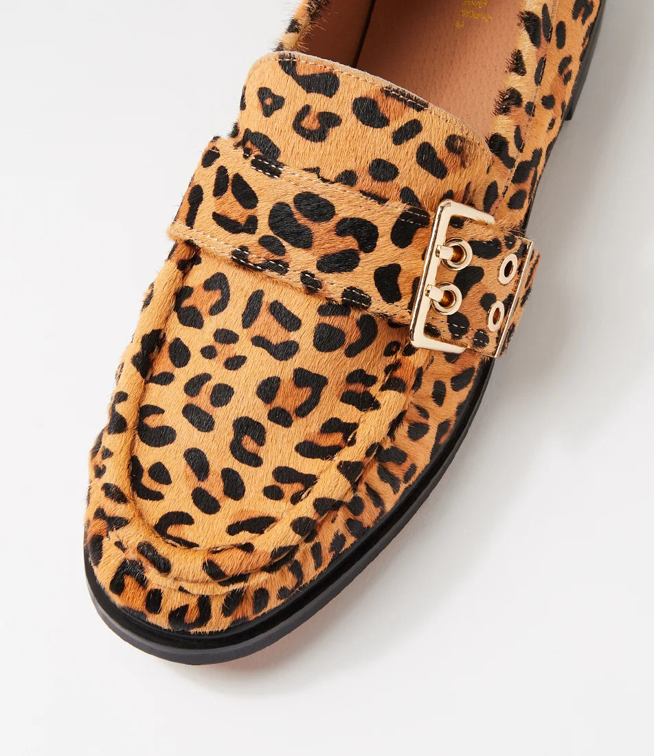 Mollini - Genelle Leopard Pony Loafers
