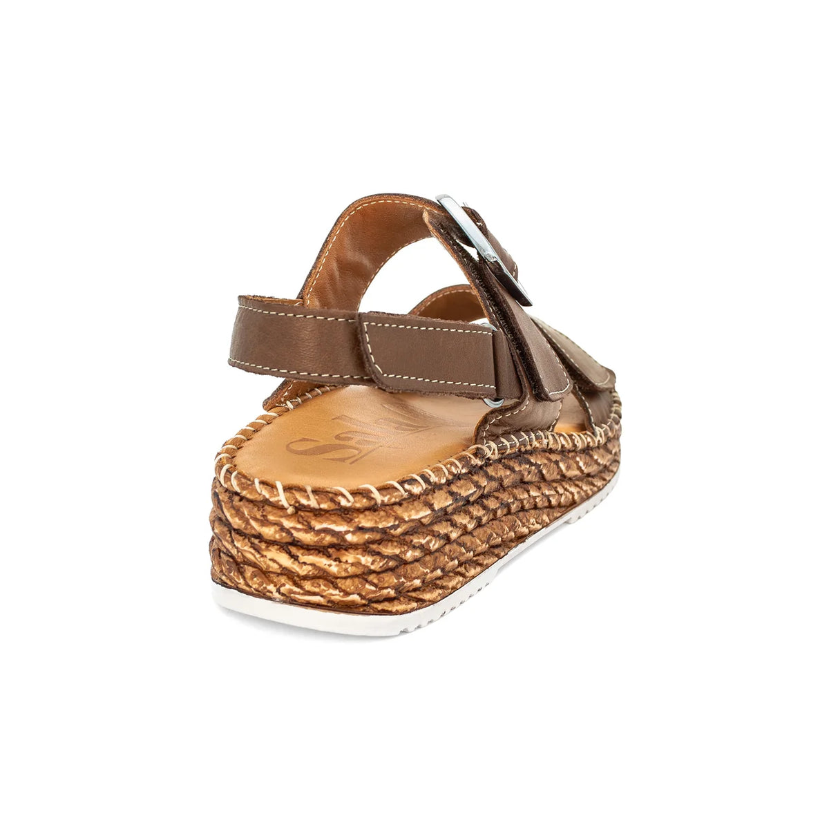 Sala Manitu - Praline (Dark Brown) Leather Wedge Sandal