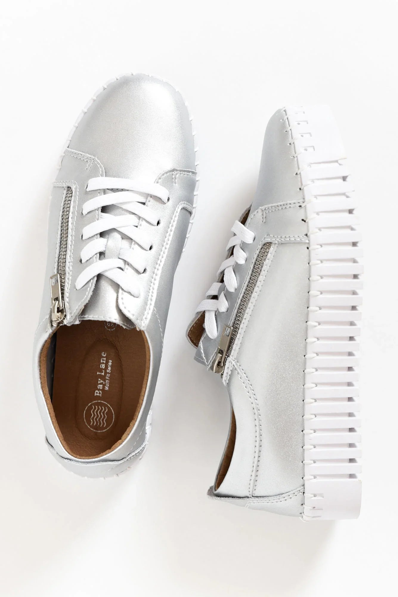 Medusa Platform Sneaker - Silver