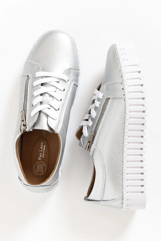 Medusa Platform Sneaker - Silver