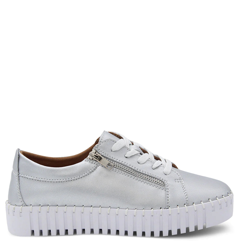 Medusa Platform Sneaker - Silver