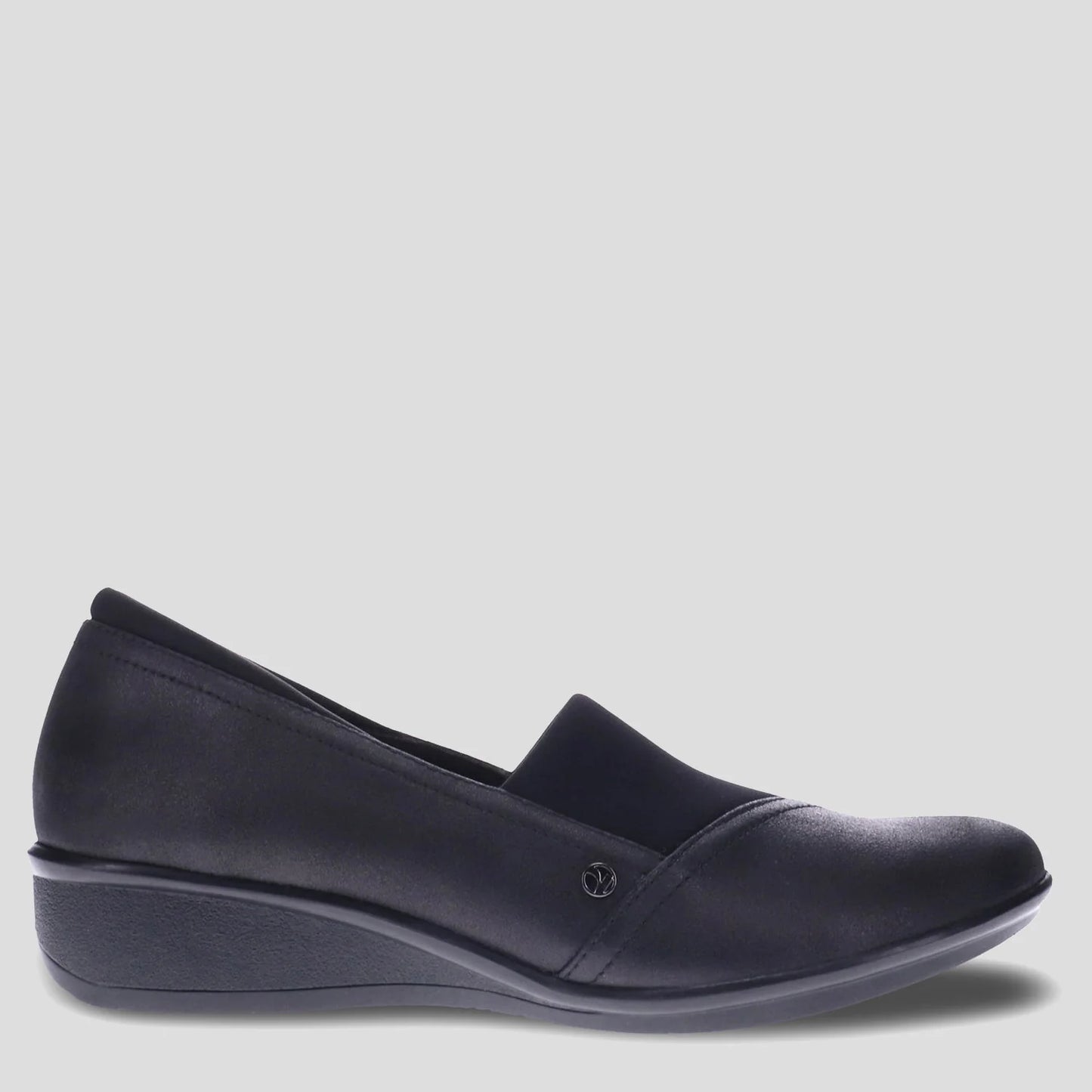 Revere - NAPLES - BLACK FRENCH LEATHER FLATS