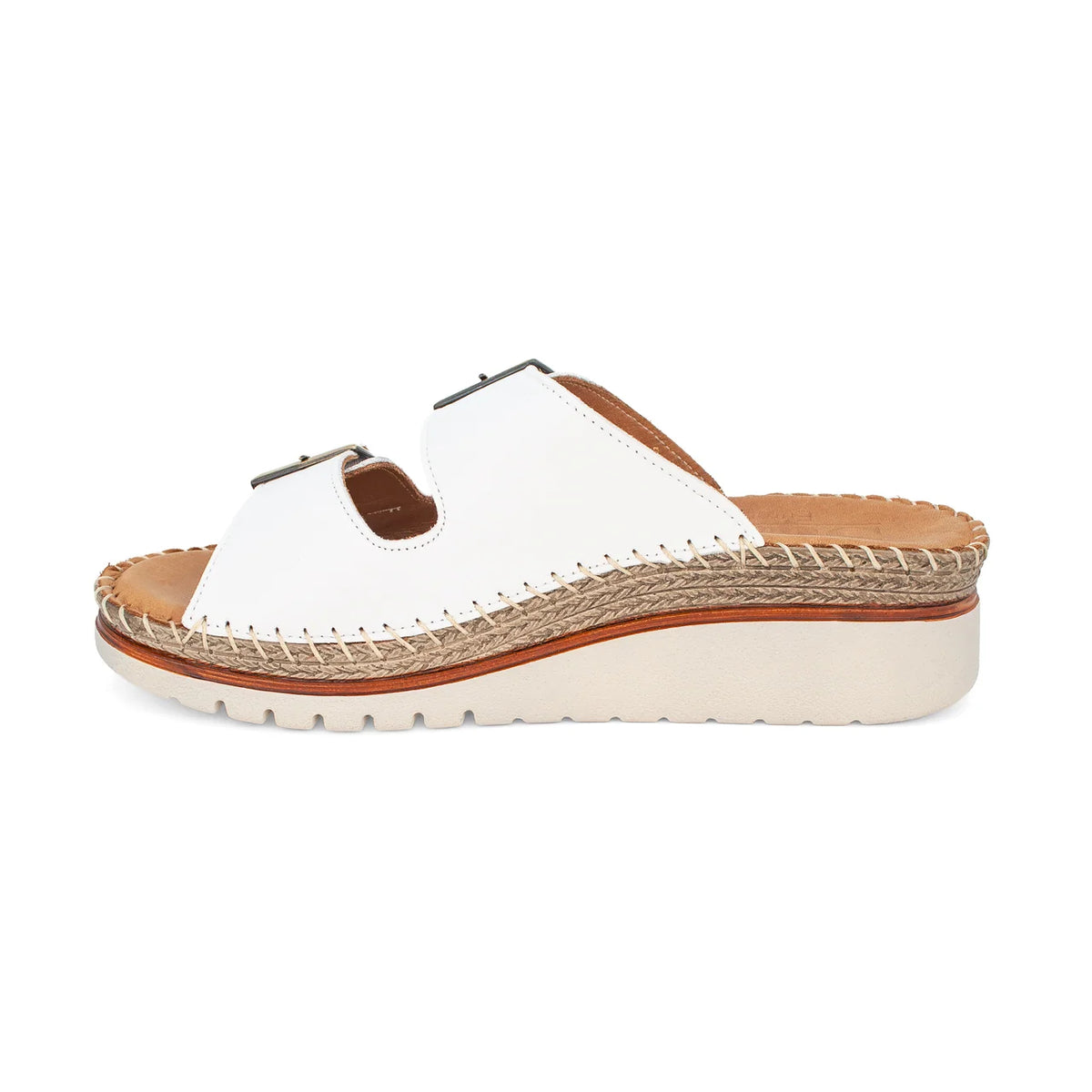 Sala Oasis Wedge Sandal – White Leather
