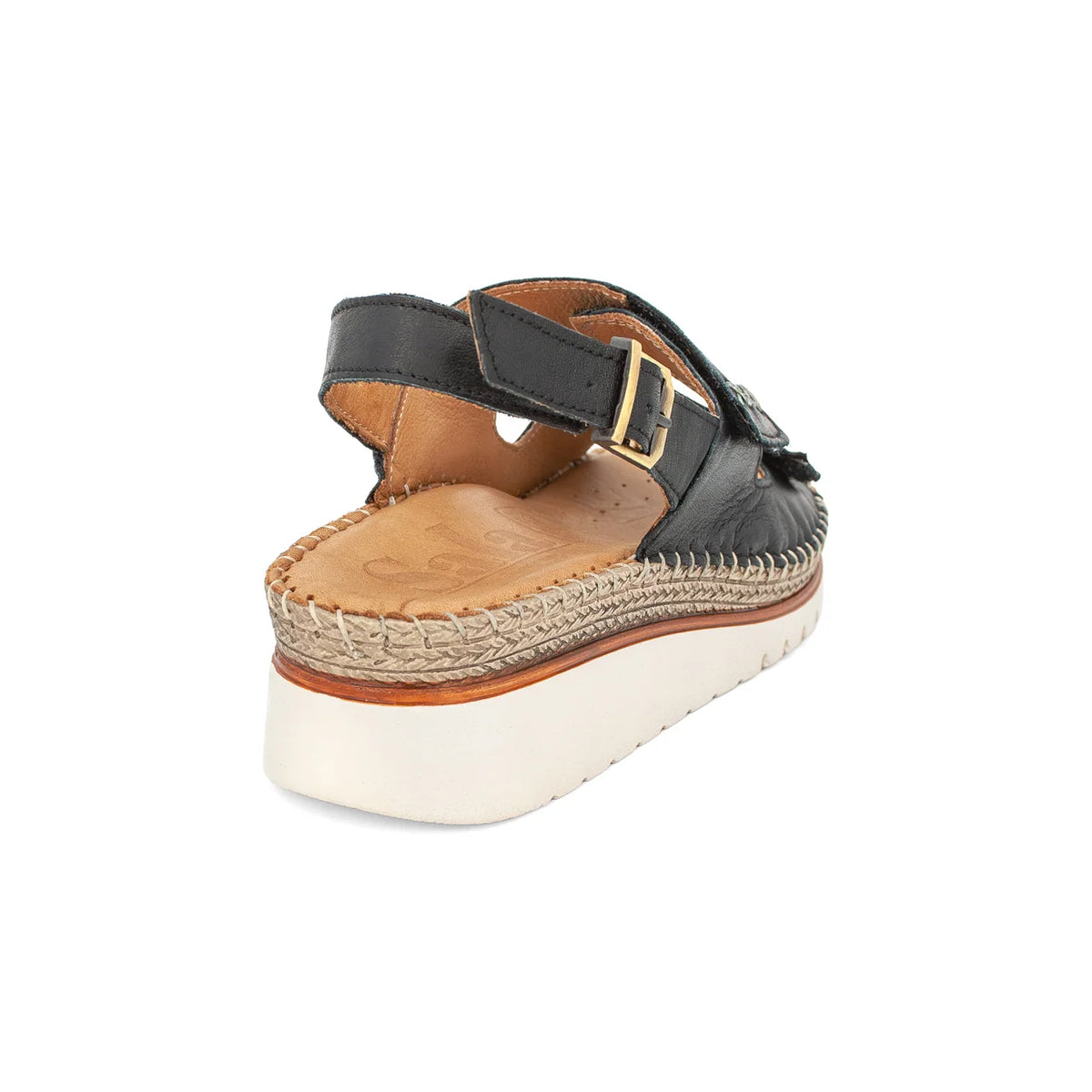 Sala Ocean Sandal – Black Leather