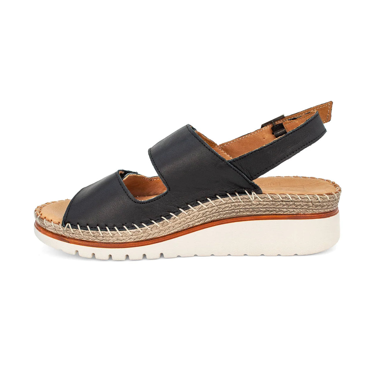 Sala Ocean Sandal – Black Leather