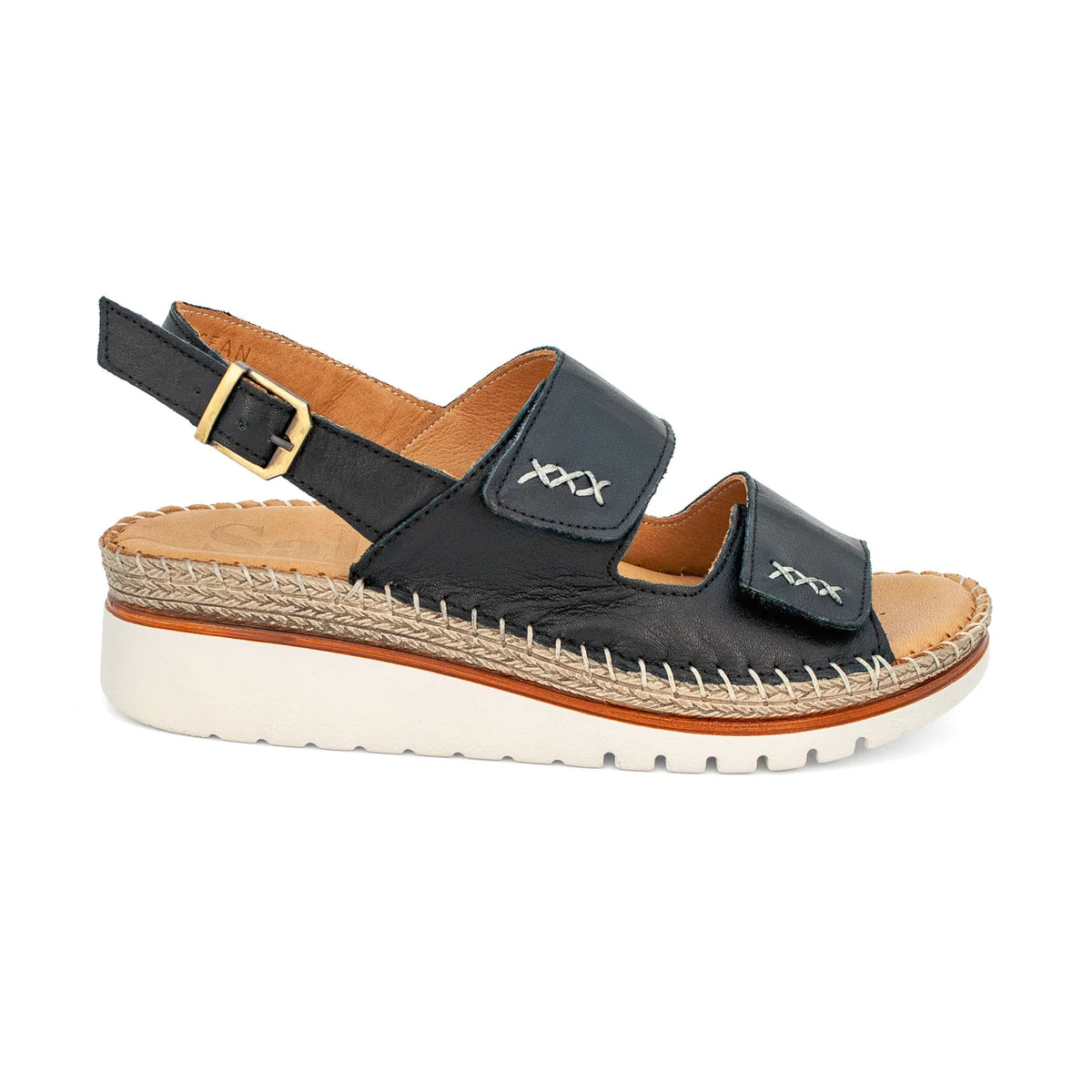 Sala Ocean Sandal – Black Leather