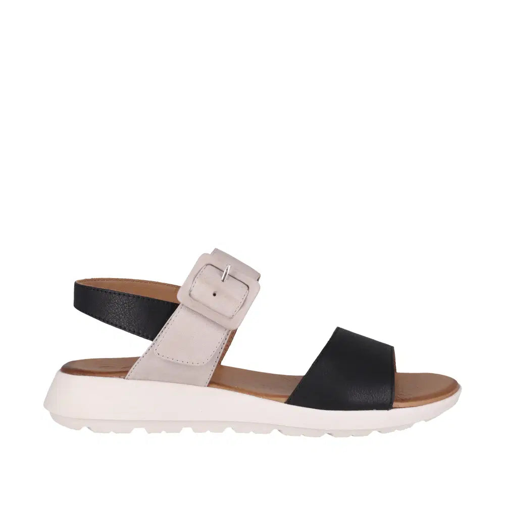 Cabello Pepe Sandal - Black Leather