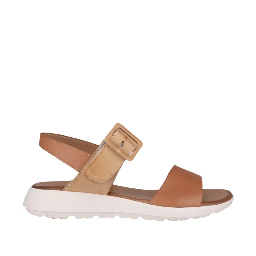 Cabello Pepe Sandal - Tan Leather