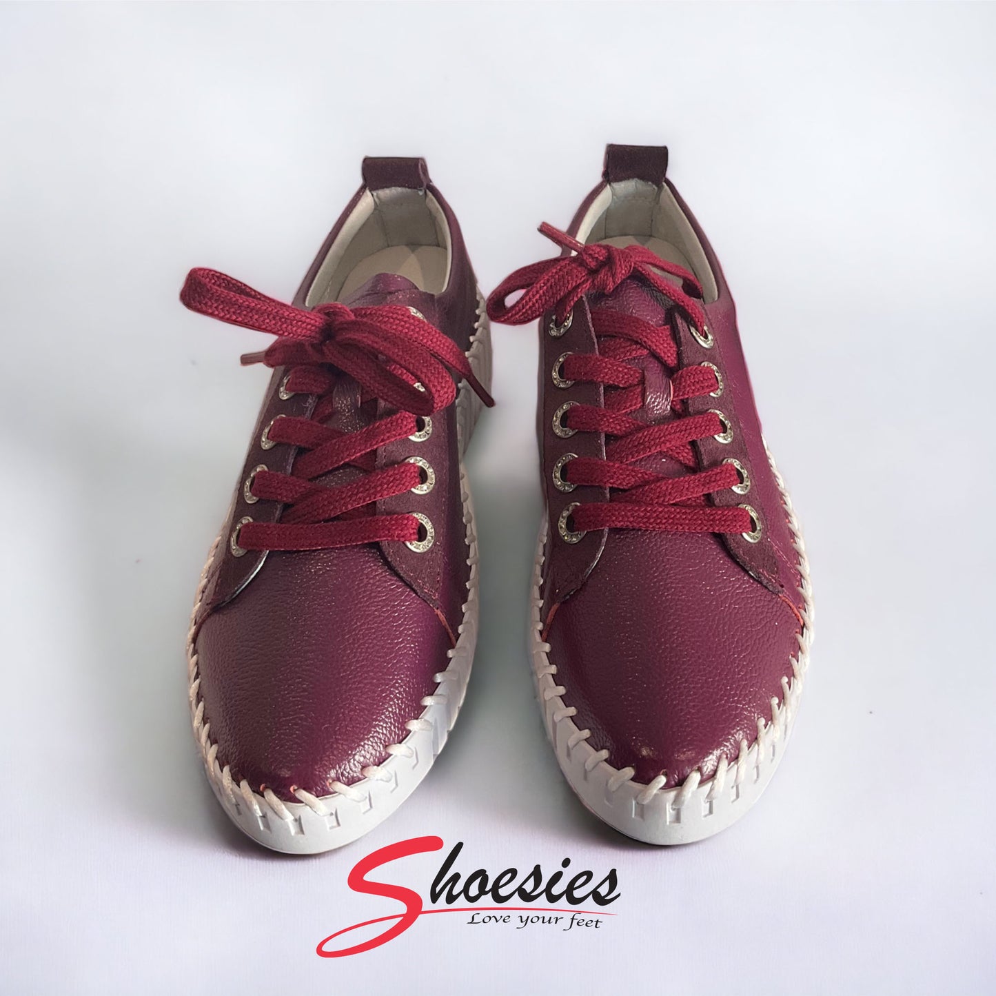 LAV-iSH Leather Sneakers LVLTPT - Plum