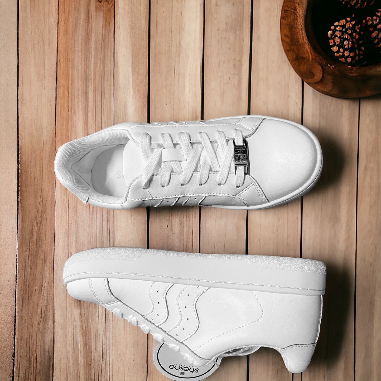 sheshe Australia Cindy Sneaker - White Leather