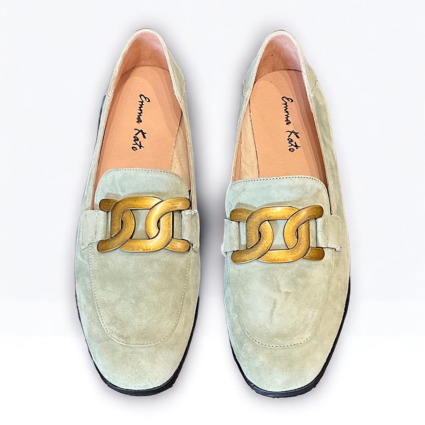 Emma Kate Nicole Loafers - Sage Suede