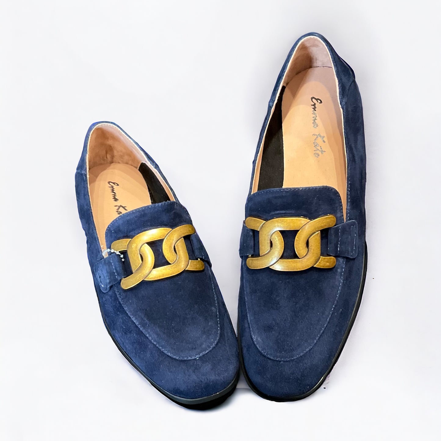 Emma Kate Nicole Loafers - Navy Suede