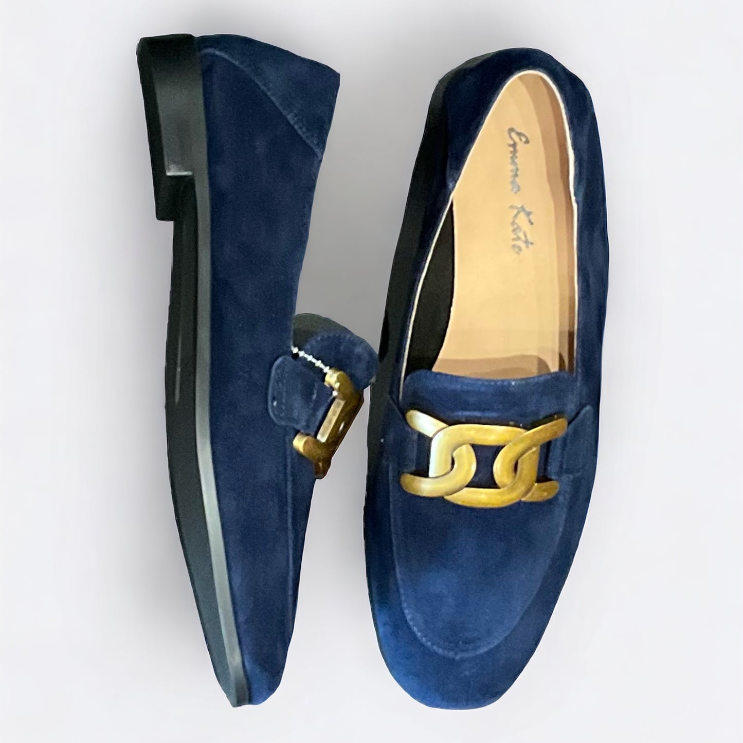 Emma Kate Nicole Loafers - Navy Suede