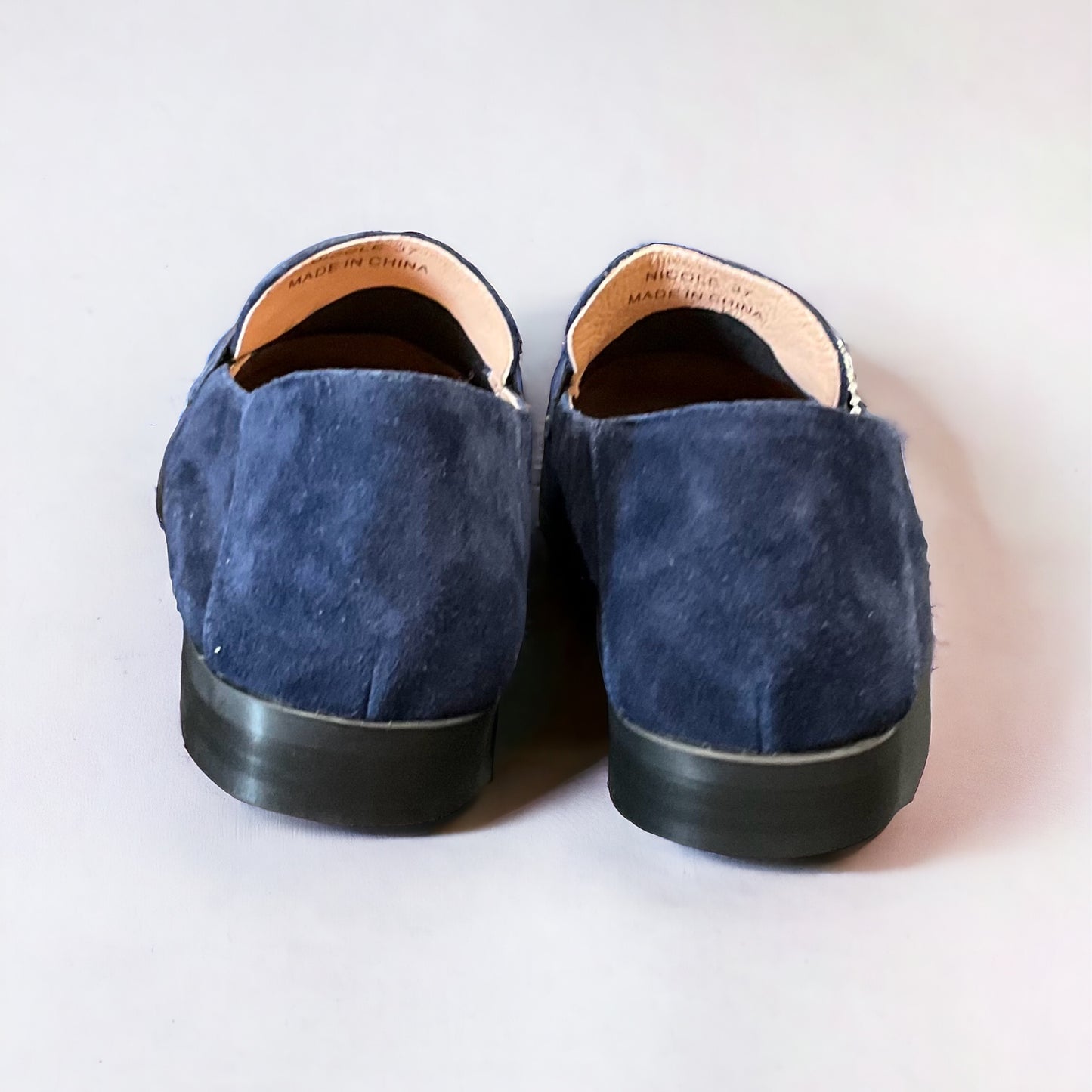 Emma Kate Nicole Loafers - Navy Suede