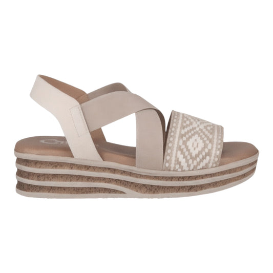 Cabello Virtue Sandal - Beige Leather