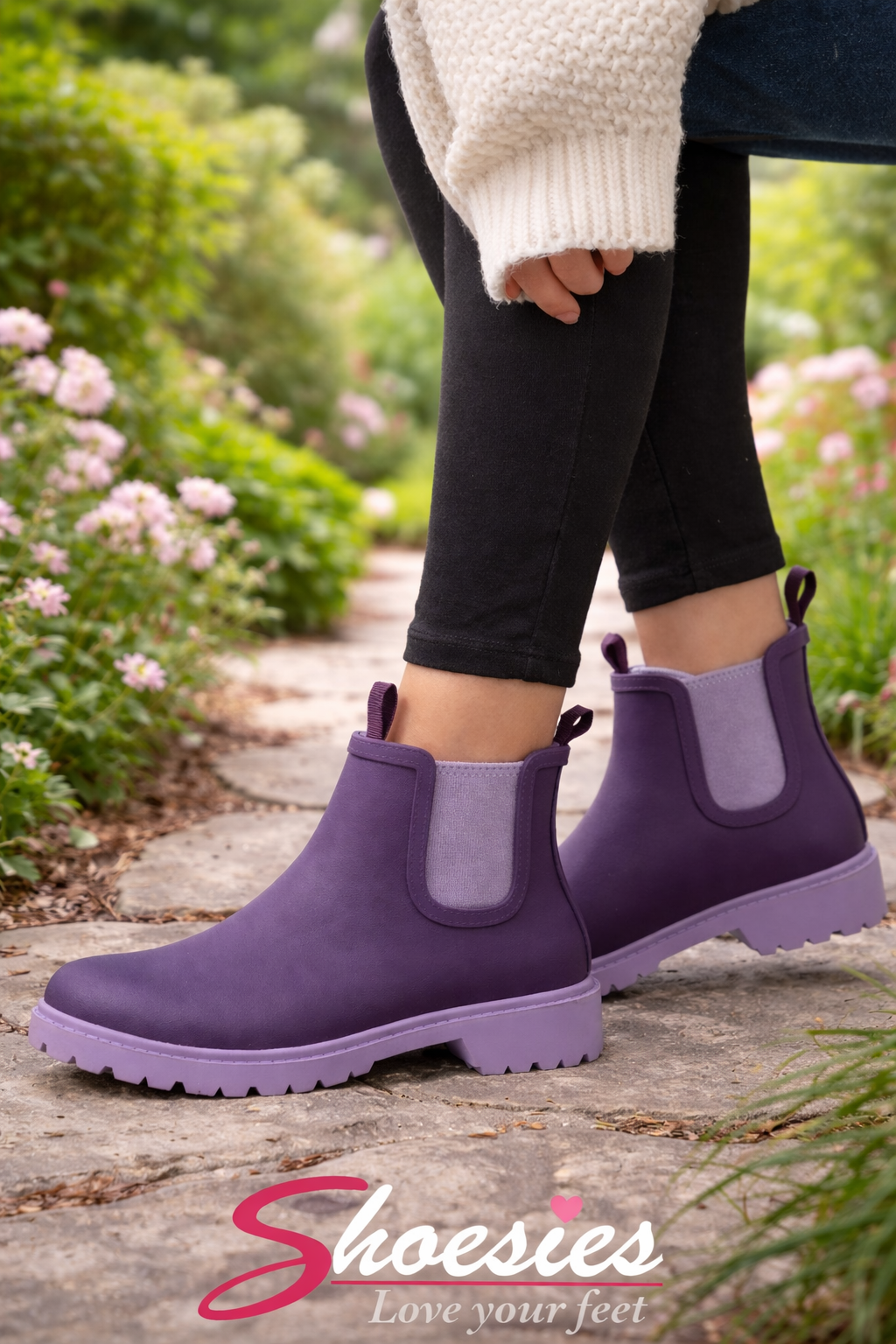 Diana Ferrari SPLASHY Gumboot – Grape Lilac