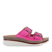 Sala Bead Slide - Pink Leather