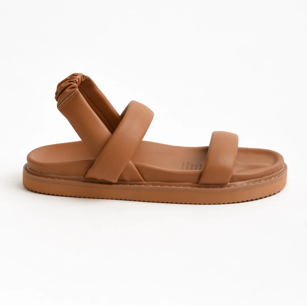 Human Premium Leather Algort Sandals - Tan