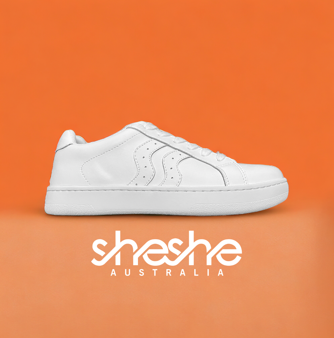 sheshe Australia Cindy Sneaker - White Leather