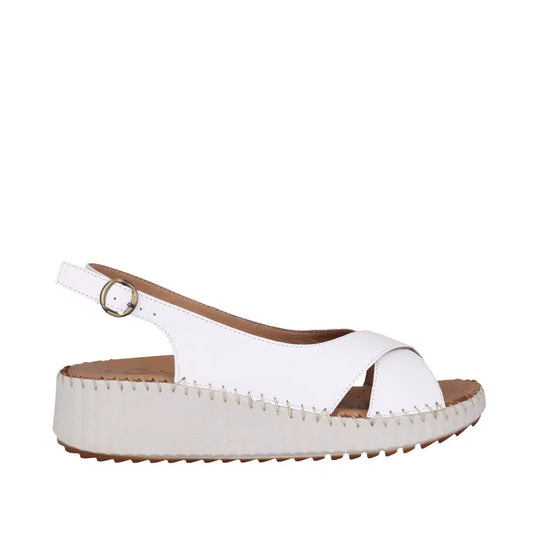 Cabello Tide Sandal - White Leather