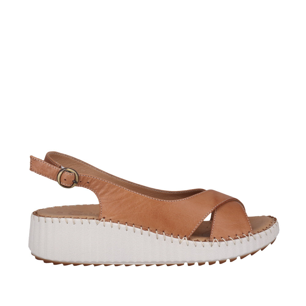 Cabello Tide Sandal - Tan Leather