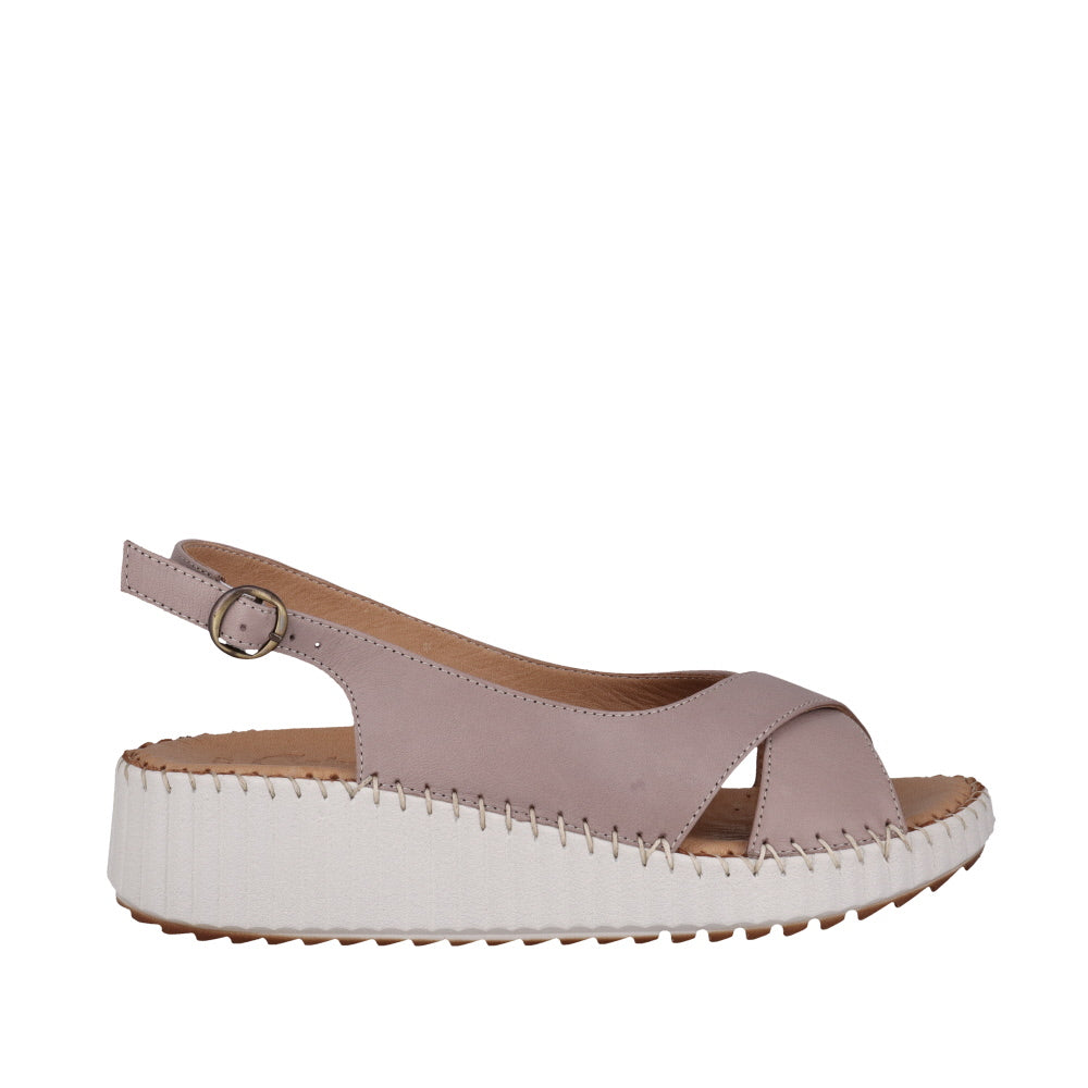 Cabello Tide Sandal - Taupe Leather