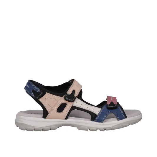 Cabello Trek Sandal - Combo Leather