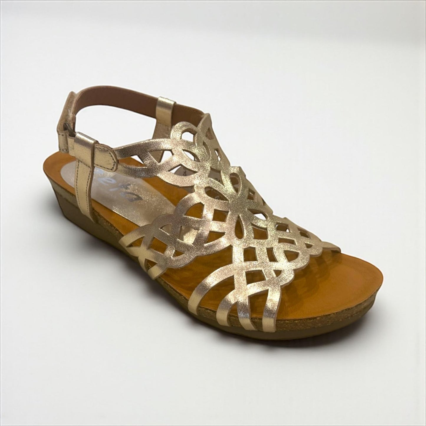 Zeta Izabel Sandal - Gold Leather