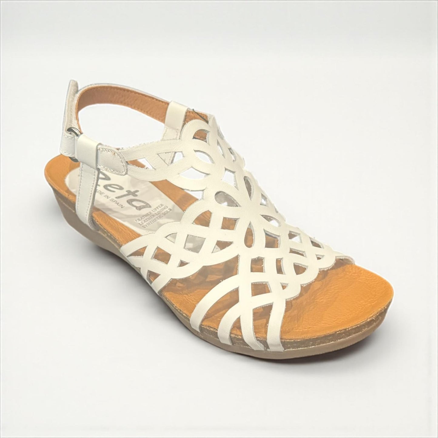 Zeta Izabel Sandal - White Leather