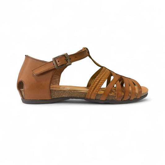 Zeta Pilar Sandal - Tan Leather