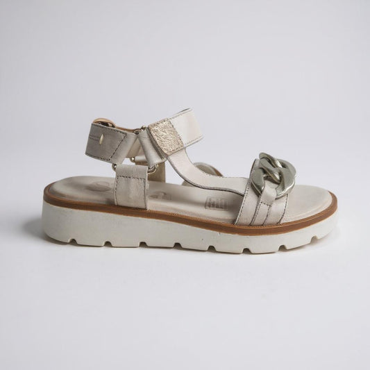 Sala Chain Beige Combo - Leather