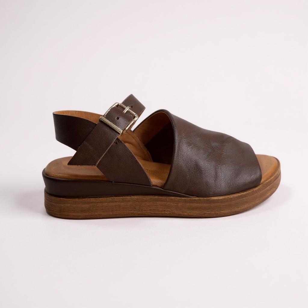 Sala Positano Sandal - Brown Leather