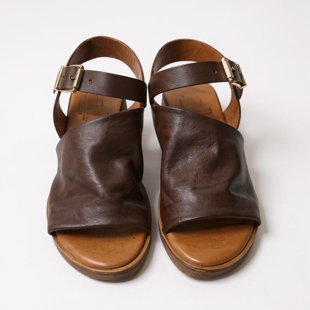 Sala Positano Sandal - Brown Leather