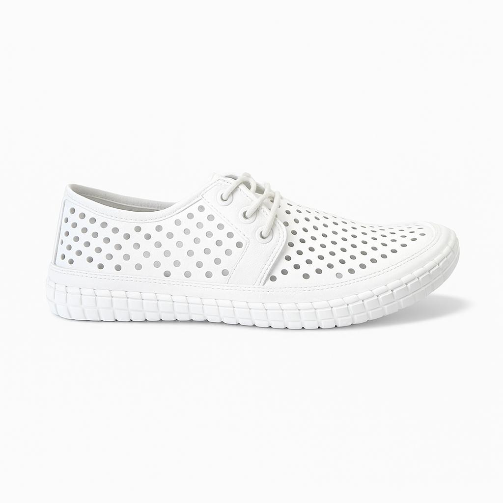 Cabello Cloud Sneakers - White Leather