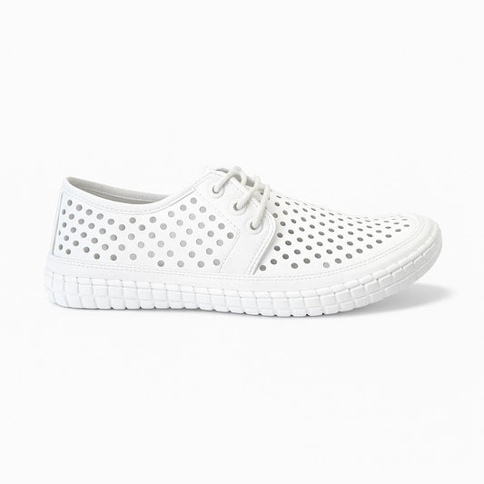 Cabello Cloud Sneakers - White Leather