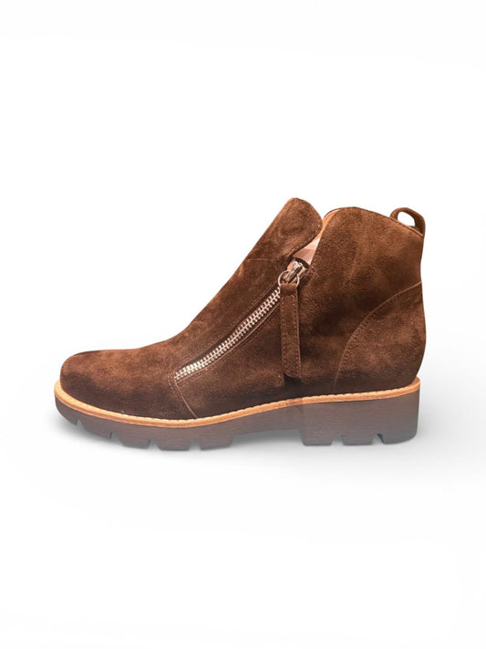 DOTTIZ by Django & Juliette Suede Leather Ankle Boot - Chocolate
